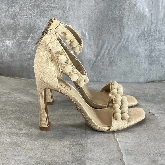 Luxury Handmade Full Pearls Beaded Ankle Strap Women Pumps Fashion Metal Buckle Platform Wedges High heels Party Wedding Shoes